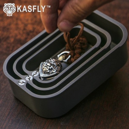 Neu EDC Aluminiumlegierung Schmuck Aufbewahrungsbox Pillen Werkzeugbox Schiebeverschluss Mechanismus - Bild 11 von 15