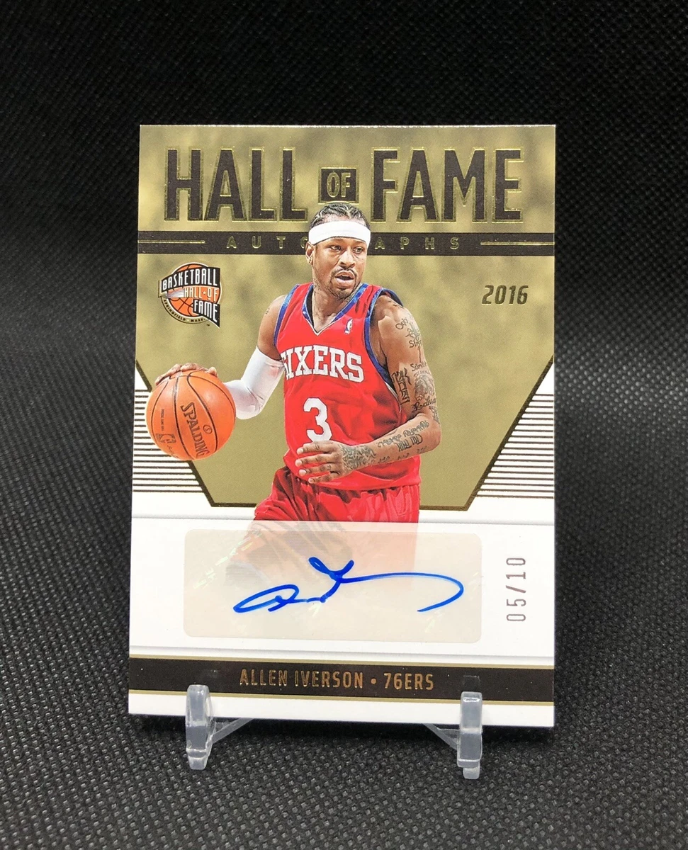 2022-23 Chronicles Allen Iverson AUTO /10 “HALL OF FAME AUTOGRAPHS” GOLD SSP 🤯