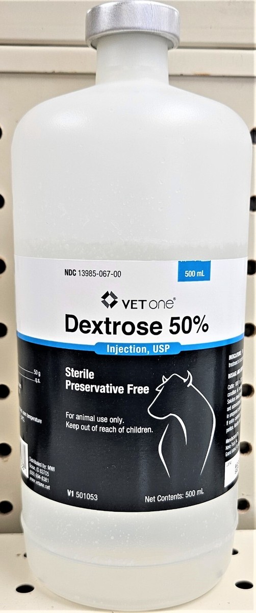 Dextrose 50% for Cattle Treatment of Ketosis 500ml Vet One