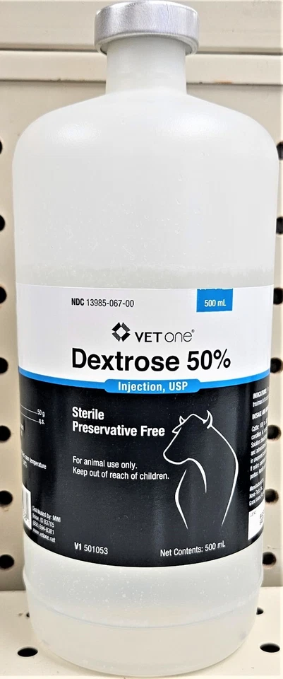 Dextrose 50% for Cattle Treatment of Ketosis 500ml Vet One