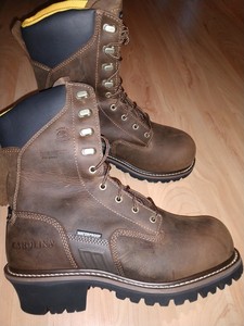 waterproof steel toe logger boots