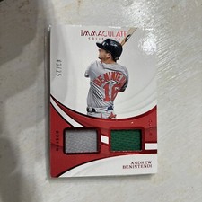 2019 Panini Immaculate Collection - Dual Relics Red Andrew Benintendi /25 