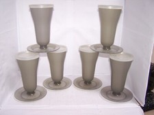 6 x TUPPERWARE ICE CREAM SUNDAE DESSERT PARFAIT NICKERBLOCKER GLORY GLASSES 754