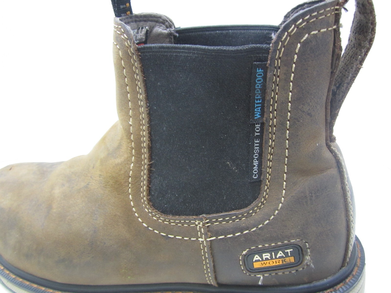 box32 Womens ARIAT Riveter Chelsea Composite Toe Work Boot 10B eBay