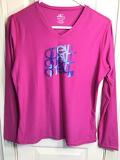O  neill Quick Dry UPF 30 Womens Size Med Pink Long Sleeve Shirt