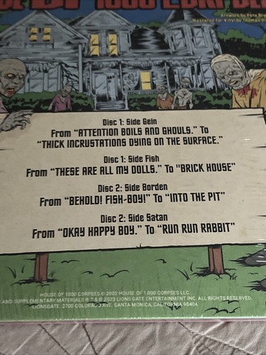 The Words & Music Of House Of 1000 Corpses "Captain Spaulding Variant Rob Zombie - Picture 21 of 23
