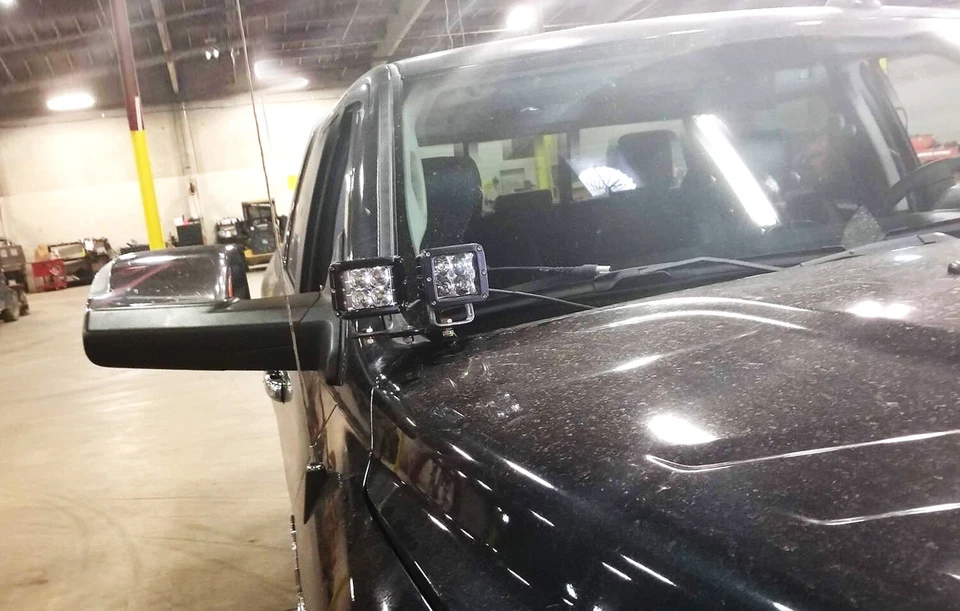 Dual Ditch Light Adapter Brackets + Y-Splitter DTP Connectors For Truck SUV Jeep - Image 4 of 4