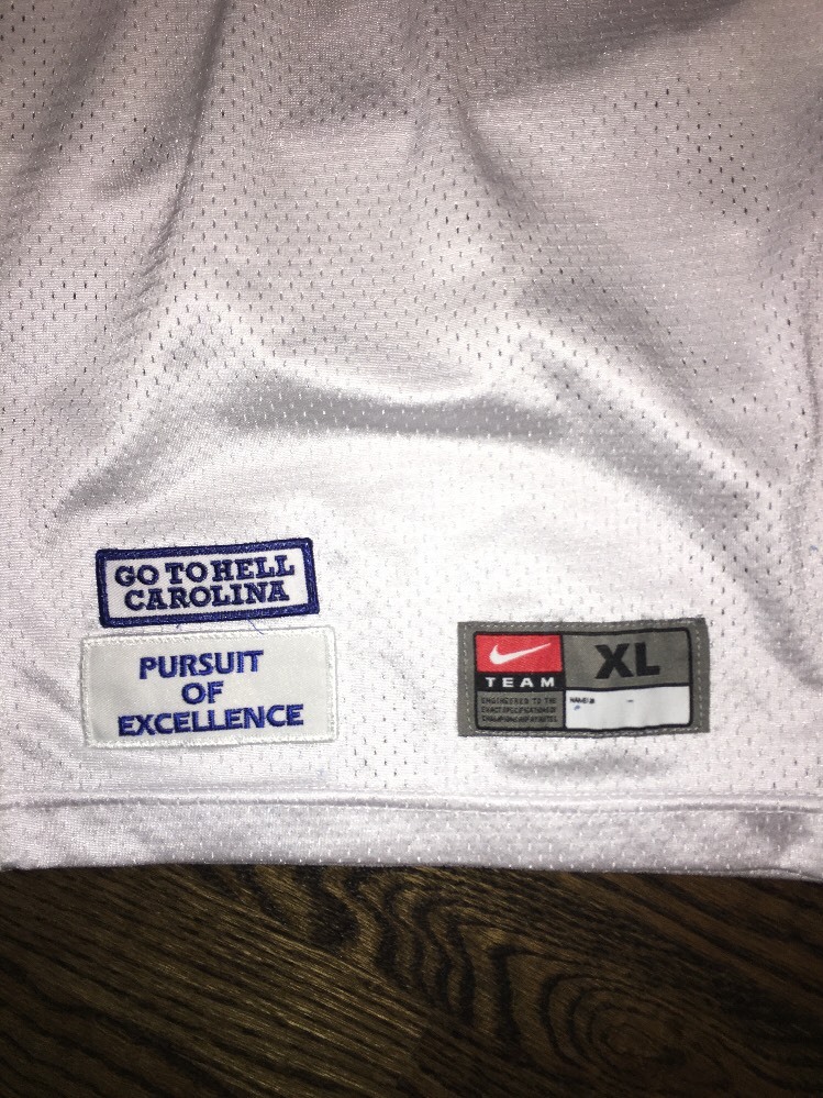 Game Worn Duke Blue Devils Football Jersey Used Nike #74