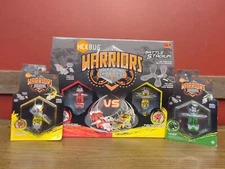 HEXBUG Warriors Battling Robots Stadium Caledra + Tronikon & 2 Extra Bots New!