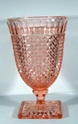 MISS AMERICA PINK  DEPRESSION GLASS FOOTED CANDY - ANCHOR HOCKING - 1935-38