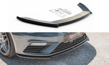 CUP Spoilerlippe SCHWARZ für Seat Leon MK3 Cupra FR FL Frontspoiler Schwert V4
