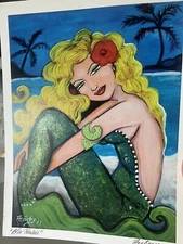 “Blue Hawaii” by Ana Rosa Studio Mermaid Print