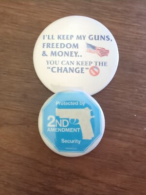 Two Second Amendment Pins Lot 5