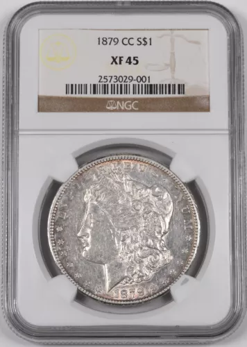 1879-CC Morgan Silver Dollar Carson City Key / S$1 - NGC XF45