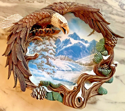 The Hamilton Collection Winter Solstice Eagle Special Edition Plate 1996 A3-9