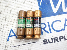 Bussmann Fusetron FRN-R-25 FRNR25 25 Amp 250 Volt Dual Element RK5 Fuse Lot Of 3