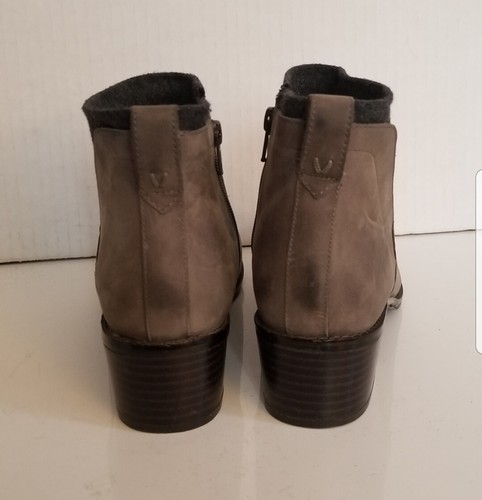 VIONIC Joslyn Ankle Boots Womens Size 7 Gray Leather Weather Resistant EUR 38 - Picture 4 of 6