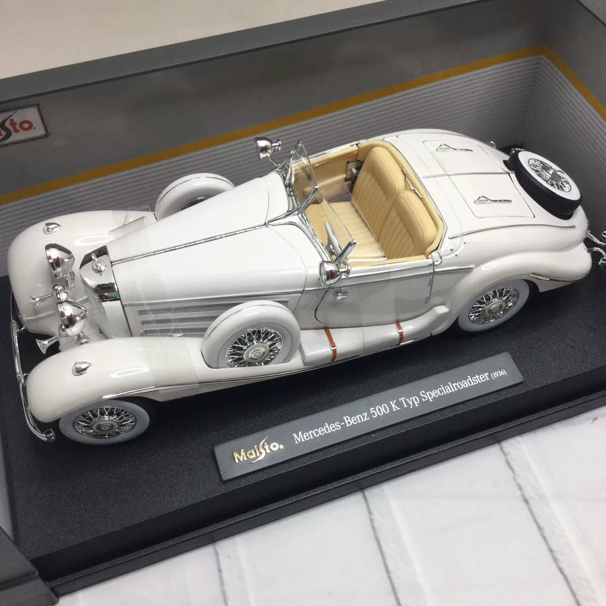 MAISTO 1936 MERCEDES-BENZ 500 K TYP SPECIALROADSTER 1/18 PREMIERE EDITION #36055