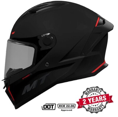 MT STINGER 2 FULL FACE ECE22.06 DOT MOTORCYCLE HELMET MATT BLACK