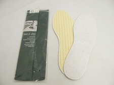 COLLONIL SUN DRY size 36-42 BAREFOOT INSOLE TERRY ACTIVATED CARBON FILTER WASHABLE