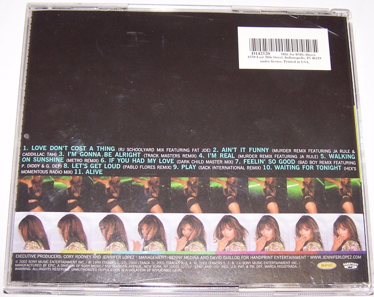 Jennifer Lopez - J to the Lo the Remixes (VG Condition) 2002 CD