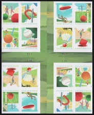 USA Sc. 5634c (F) Backyard Games 2021 MNH CG block of 16 ***NO DIE CUTS***