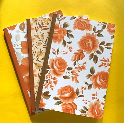 Notebooks 3 pcs | 32 Pages | 80 GSM | A5 | Perfect for Journaling | Gift Idea