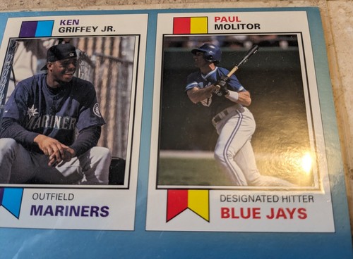 *SCARCE* 1994 SCD UNCUT SHEET MICHAEL JORDAN, GRIFFEY JR, SHAQ, PUCKETT WOW!! - Picture 4 of 10