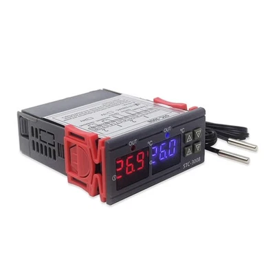 Digitaler Temperaturregler mit 2 Sensoren, programmierbar für Inkubator 220V - Bild 1 von 4