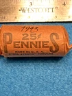 1943 STEEL WAR VINTAGE WHEAT PENNY ROLL - 25 CENTS PER ROLL - WWII ERA US COINS