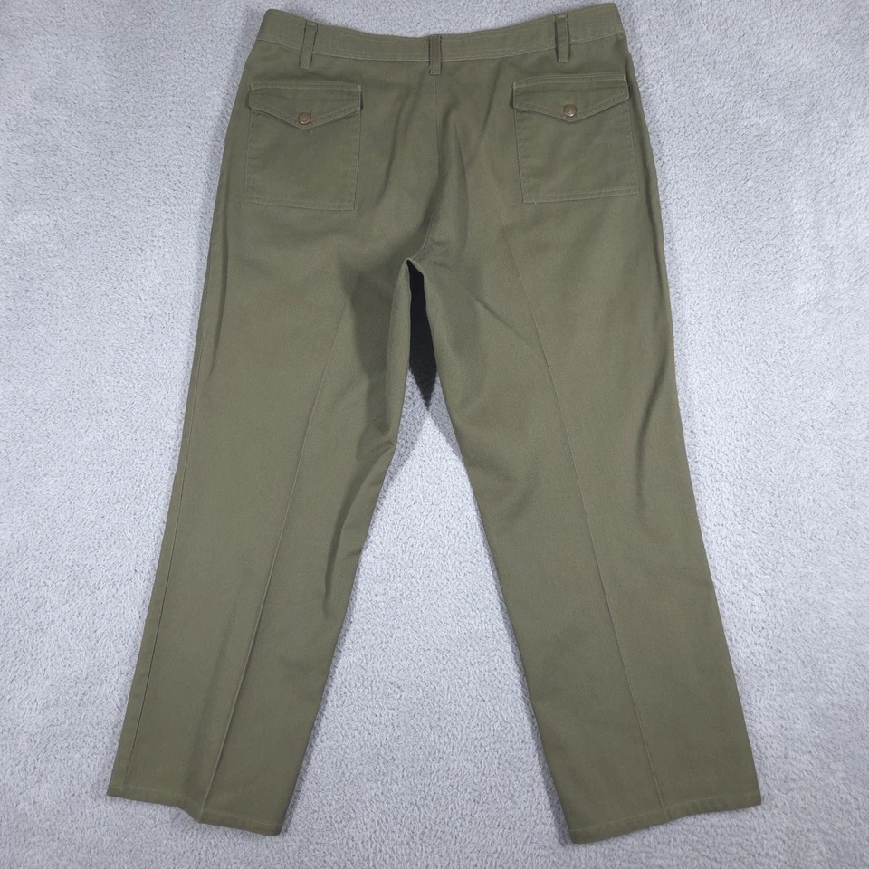 Vintage Boy Scouts Of America Pants Men's 38x28 Olive Green Cargo BSA Uniform - Image 4 of 4