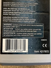 Vintage LEGO Bionicle 8619: Keerakh Metru Nui 2004