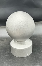 Pedestal Pole Post Cast Alum Ball cap 3  Flagpole, Lightpole