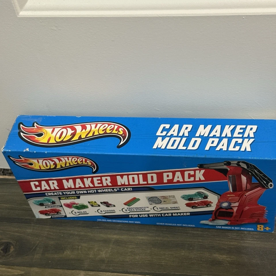 NEW Sealed 2012 Hot Wheels Car Maker Mold Pack Create Your Own Hot Wheels HTF - Image 2 of 4