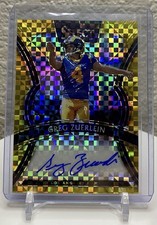2019 Panini Select Greg Zuerlein #SP-GZ Gold 9/10 Auto LA Rams