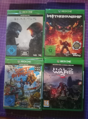 Xbox One Sammlung Halo 5, Halo Wars 2, Sunset Overdrive, Mothergunship