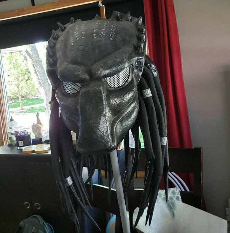 Alien vs. Predator Latex Mask Predator Xmas Cosplay Mask Helmet Party Props 2025 - image 3 of 4