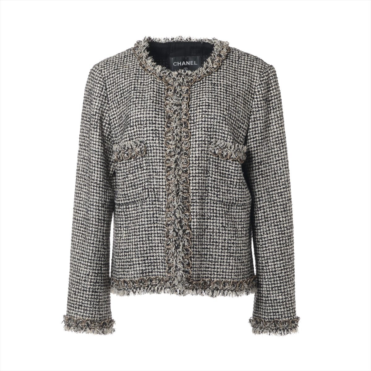Chanel Coco Button Jacket Wool Rayon Polyester Co… - image 1