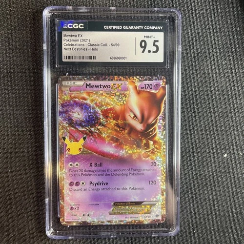 2021 Pokémon Celebrations Classic Collection Mewtwo EX #54  CGC 9.5