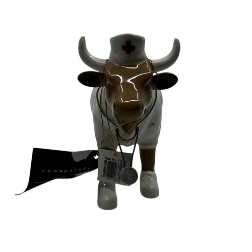 Cow Parade Nurse Nightencow Ceramic Cow Figurine New With Box Doctor Gift - Picture 3 of 7