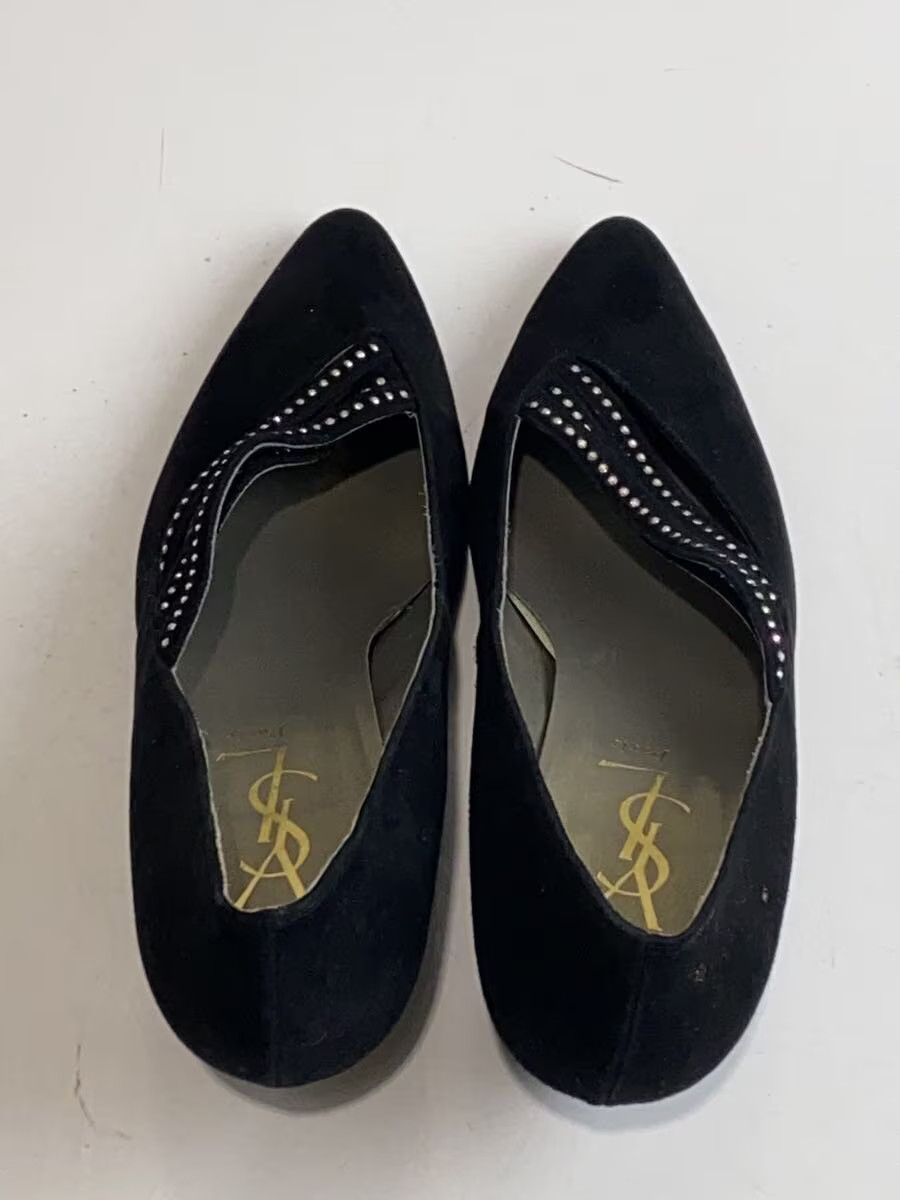 Yves Saint Laurent Pumps 36.5 Blk Suede 6755 Jlt18 thumbnail 3