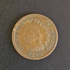 1905 Indian Head One Cent Penny Coin 1c #AB089