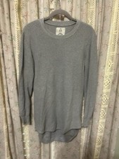 Unif X Urban Outfitters Gray Long Sleeve Mini Dress Tunic Side Zip Size Small