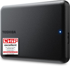 Toshiba Canvio Partner 1TB Portable 2.5’’ External Hard Drive, USB 3.2, Mac & Wi
