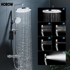 HOROW Duschset Thermostat Duscharmatur Duschs...