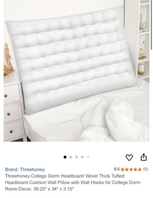 Dormify Melody Tufted Cushioned Twin Headboard/Pillow, 39.25'' x 34'' x 3.15''-5PCS