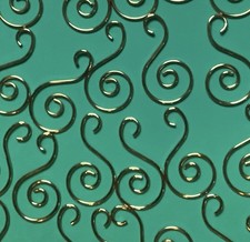 24 Vintage Gold "S" Swirl Wire Christmas Tree Ornament Hooks Hangers