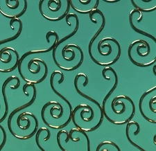 24 Vintage Gold "S" Swirl Wire Christmas Tree Ornament Hooks Hangers