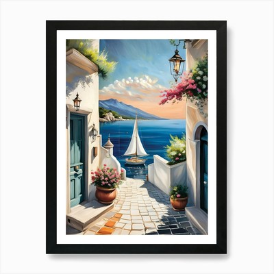 Kohlezeichnung Darstellung einer ruhigen gerahmten Wandkunst Poster Leinwanddruck Bild