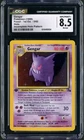 1999 Pokemon Fossil 1st Ed Gengar Incomplete Holo Pattern Error Rare #5 CGC 8.5